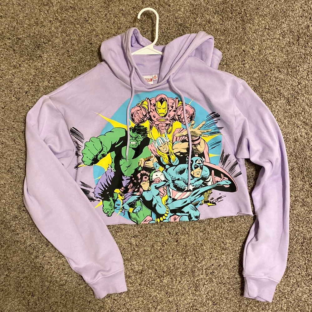 Marvel Cropped Hoodie